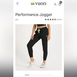 Vuori Performance Joggers XXL